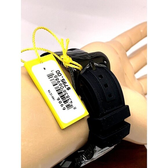 Invicta Men's Watch 6986 Pro Diver Quartz Chronograph Black Dial Rubber Band - Picture 11 of 13